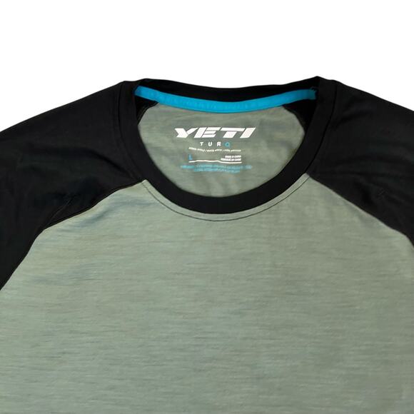 YETI Turq Mens Sz L Merino Blend Long-Sleeve Jersey Cycling Shirt Base Layer - Picture 12 of 16